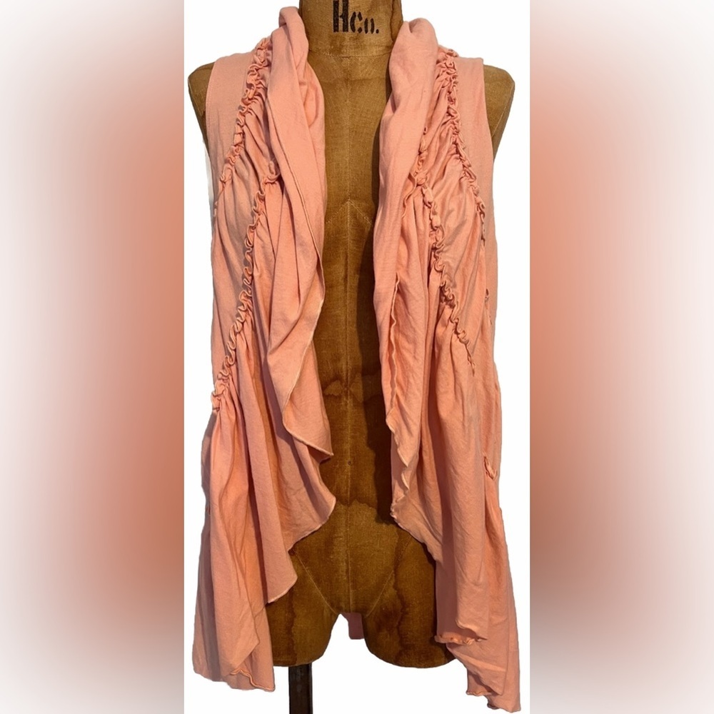 Cable & Gauge 100% Cotton Light Pink Cardigan Like New! L